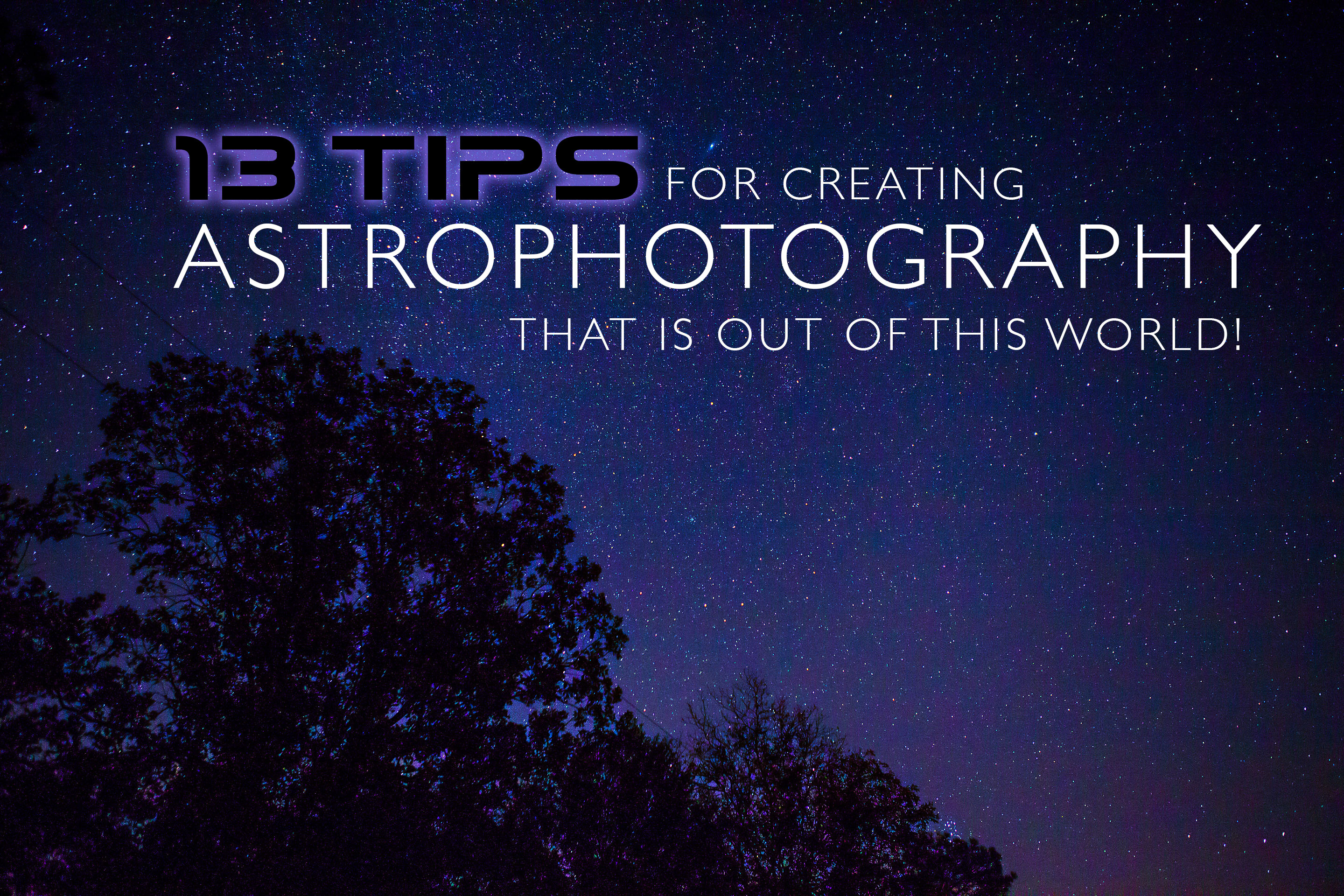 Astro Photography by Aston with Typography